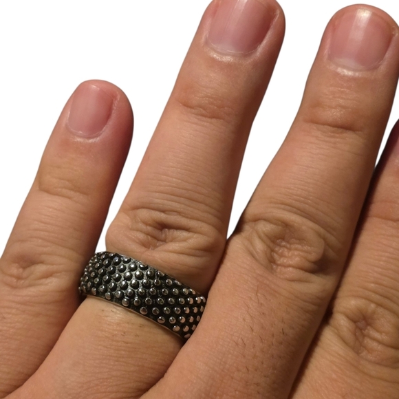 Other - Stainless Steel Textured Ring Size 11
